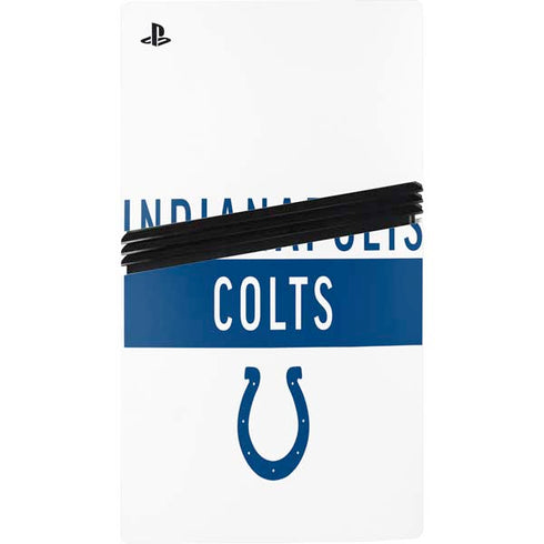 NFL Indianapolis Colts White Performance Series PS5 Pro Console Skin