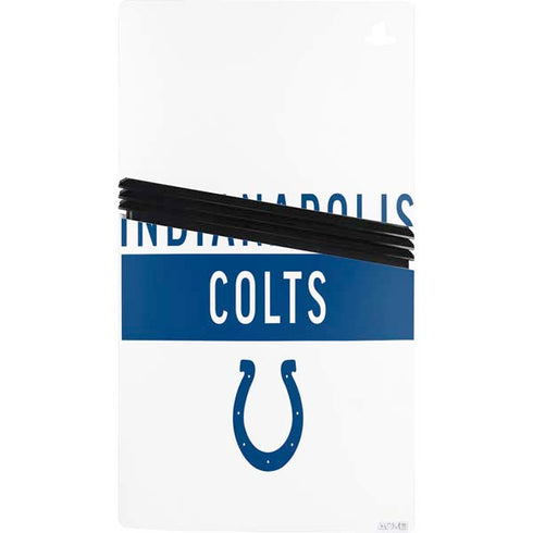 NFL Indianapolis Colts White Performance Series PS5 Pro Console Skin