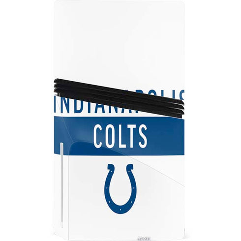 NFL Indianapolis Colts White Performance Series PS5 Pro Disk Bundle Skin