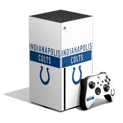 NFL Indianapolis Colts White Performance Series Xbox Series X Bundle Skin