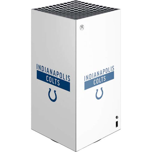 NFL Indianapolis Colts White Performance Series Xbox Series X Skins