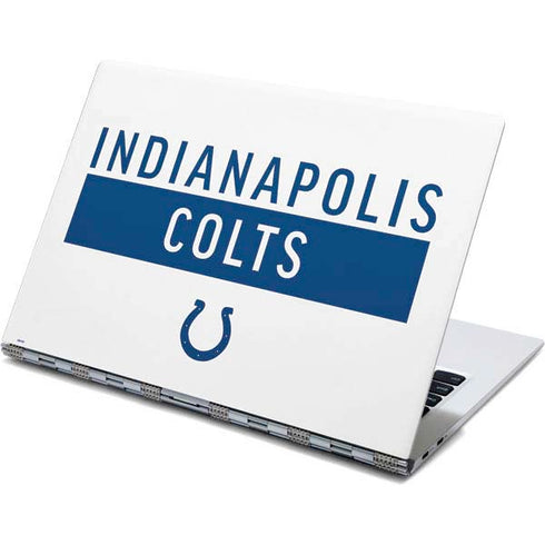 NFL Indianapolis Colts White Performance Series Yoga 910 2-in-1 14in Touch-Screen Skin