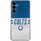 NFL Indianapolis Colts White Striped Galaxy A35 5G Clear Case