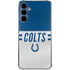NFL Indianapolis Colts White Striped Galaxy A35 5G Clear Case