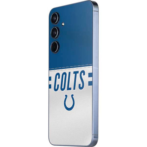 NFL Indianapolis Colts White Striped Galaxy A36 5G Skin
