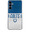 NFL Indianapolis Colts White Striped Galaxy A55 5G Clear Case
