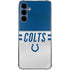 NFL Indianapolis Colts White Striped Galaxy A55 5G Clear Case