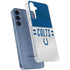 NFL Indianapolis Colts White Striped Galaxy A55 5G Clear Case