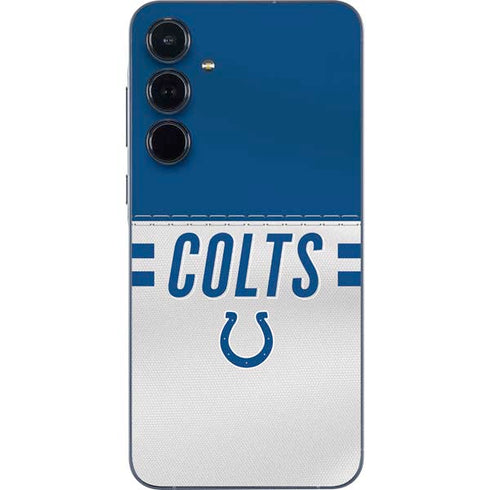 NFL Indianapolis Colts White Striped Galaxy A55 5G Skin