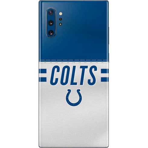 NFL Indianapolis Colts White Striped Galaxy Note 10 Plus Skin