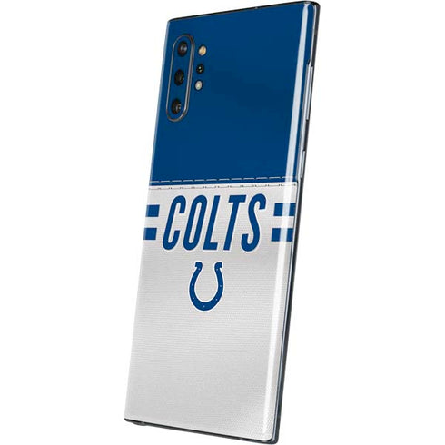 NFL Indianapolis Colts White Striped Galaxy Note 10 Plus Skin