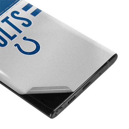 NFL Indianapolis Colts White Striped Galaxy Note 10 Plus Skin