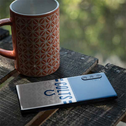 NFL Indianapolis Colts White Striped Galaxy Note 10 Plus Skin