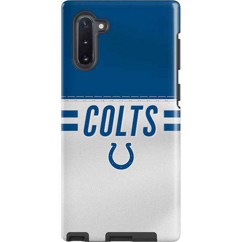 NFL Indianapolis Colts White Striped Galaxy Note 10 Pro Case