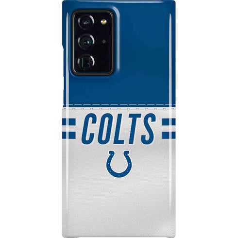 NFL Indianapolis Colts White Striped Galaxy Note20 Ultra 5G Lite Case