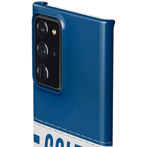 NFL Indianapolis Colts White Striped Galaxy Note20 Ultra 5G Lite Case