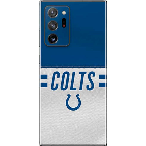 NFL Indianapolis Colts White Striped Galaxy Note20 Ultra 5G Skin