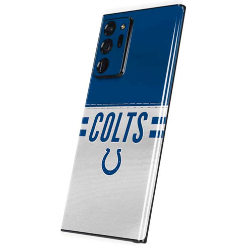 NFL Indianapolis Colts White Striped Galaxy Note20 Ultra 5G Skin
