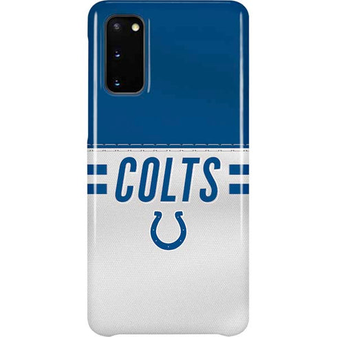 NFL Indianapolis Colts White Striped Galaxy S20 Lite Case