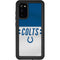 NFL Indianapolis Colts White Striped Galaxy S20 Waterproof Case