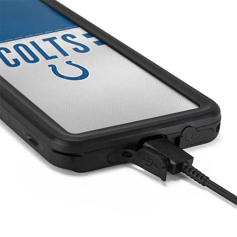 NFL Indianapolis Colts White Striped Galaxy S20 Waterproof Case