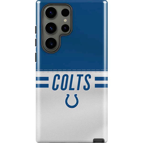 NFL Indianapolis Colts White Striped Galaxy S23 Ultra Pro Case