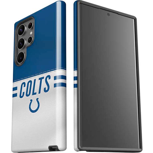 NFL Indianapolis Colts White Striped Galaxy S23 Ultra Pro Case