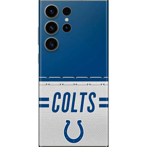 NFL Indianapolis Colts White Striped Galaxy Skins