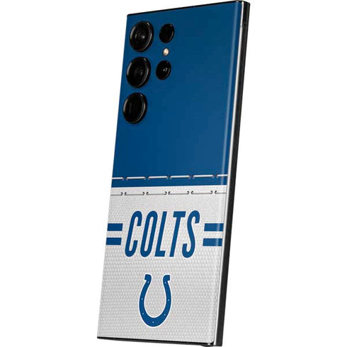 NFL Indianapolis Colts White Striped Galaxy Skins