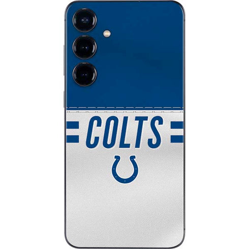 NFL Indianapolis Colts White Striped Galaxy S24 Plus Skin