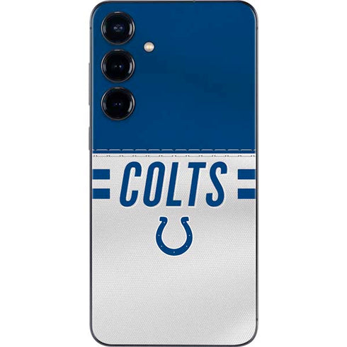 NFL Indianapolis Colts White Striped Galaxy S24 Skin