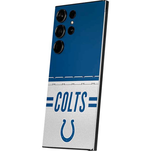 NFL Indianapolis Colts White Striped Galaxy S25 Ultra Skin