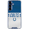 NFL Indianapolis Colts White Striped Galaxy S25 Clear Case
