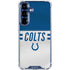 NFL Indianapolis Colts White Striped Galaxy S25 Clear Case