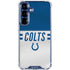 NFL Indianapolis Colts White Striped Galaxy S25 Plus Clear Case