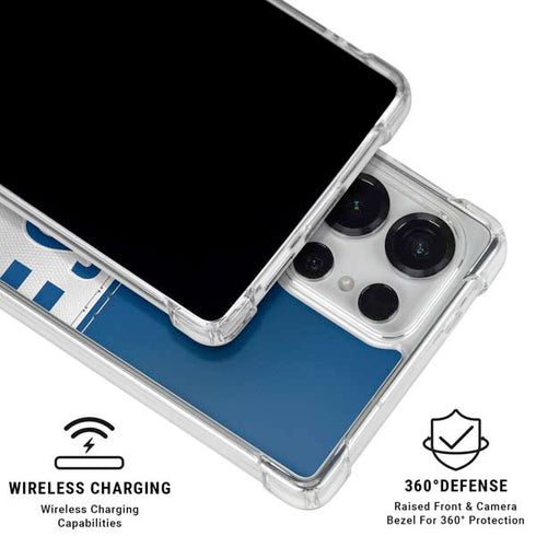 NFL Indianapolis Colts White Striped Galaxy S25 Ultra Clear Case