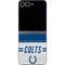 NFL Indianapolis Colts White Striped Galaxy Z Flip6 Skin