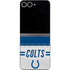 NFL Indianapolis Colts White Striped Galaxy Z Flip6 Skin