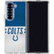 NFL Indianapolis Colts White Striped Galaxy Z Fold6 Clear Case