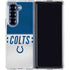 NFL Indianapolis Colts White Striped Galaxy Z Fold6 Clear Case