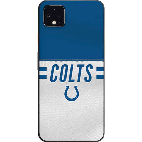 NFL Indianapolis Colts White Striped Google Pixel 4 XL Skin