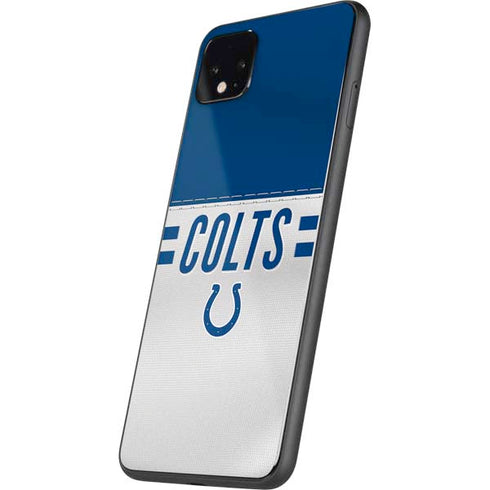NFL Indianapolis Colts White Striped Google Pixel 4 XL Skin