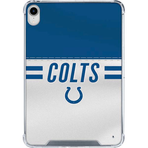 NFL Indianapolis Colts White Striped iPad 11th Gen (2025) Clear Case
