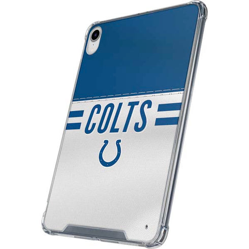 NFL Indianapolis Colts White Striped iPad 11th Gen (2025) Clear Case