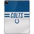 NFL Indianapolis Colts White Striped iPad Pro 11in (2024) Clear Case
