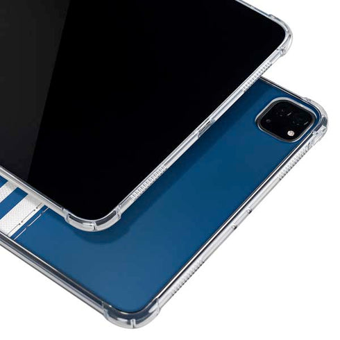 NFL Indianapolis Colts White Striped iPad Pro 11in (2024) Clear Case