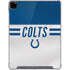 NFL Indianapolis Colts White Striped iPad Pro 12.9in (2020) Clear Case