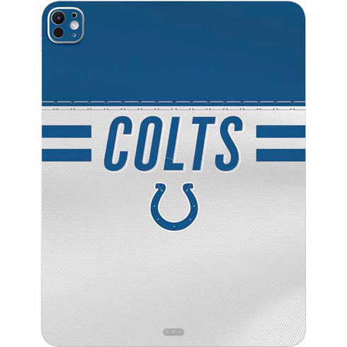 NFL Indianapolis Colts White Striped iPad Pro 13in M4 (2024) Skin