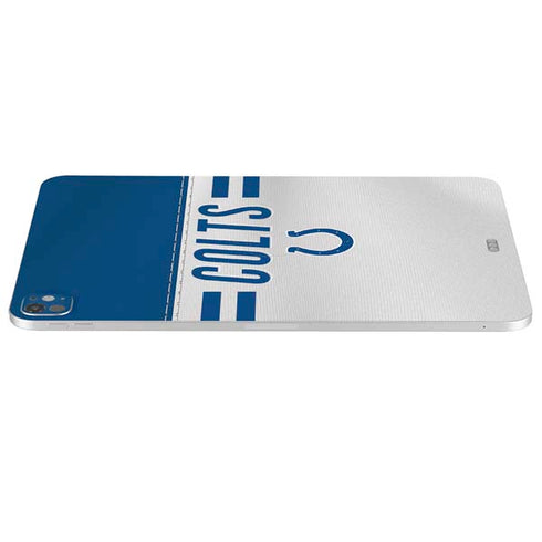 NFL Indianapolis Colts White Striped iPad Pro 13in M4 (2024) Skin