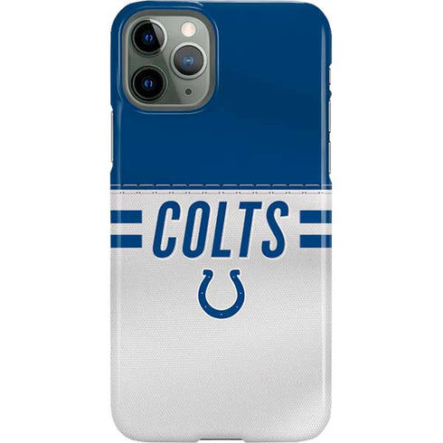 NFL Indianapolis Colts White Striped iPhone 11 Pro Lite Case
